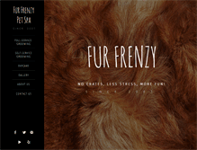 Tablet Screenshot of furfrenzypetspa.com